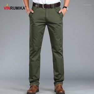 Summer Business Men's Casual Army Straight Lightweight Long Pants Male Thin Cotton Black Blue Work Trousers Man Khaki
