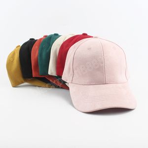 Mode Marke Snapback Cap Frauen Gorra Cap Straße Hip Hop Wildleder Hüte Für Damen Schwarz Rosa Baseball Caps