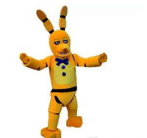 Freddy's FNAF Oyuncak Creepy Sarı Bunny Maskot Karikatür Noel Papağan Erkek Kuş Kostüm Kıyafet Giyen Karikatür Noel Papağan Erkek Kostüm Kıyafet Giyen