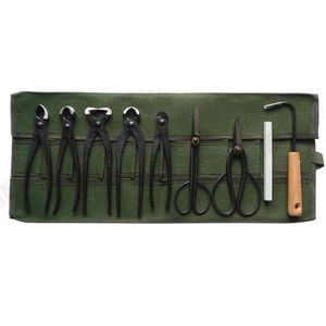Профессиональные наборы ручных инструментов, японские инструменты для бонсай, посылка для хранения, рулонная сумка, 600x430 мм, холст, набор, чехол TWEL889