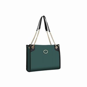 Bolsas de ombro de lona verde de nova feminina de bolsa grande material ecológico