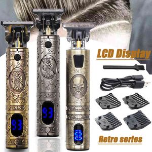 NXY LCD Display Elektrisk Trådlös säkerhet Razor Straight Shaver För Men Rakning Maskin med Blades Rakning för Beard Shavette 220414