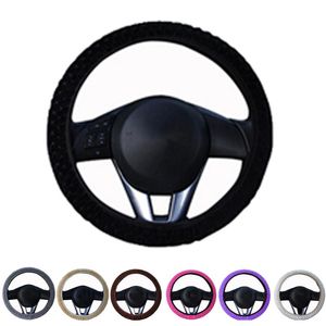 Capas de volante Tampa de inverno Tampa de carro Anti-deslizamento Plush Sport Type Auto Interior AccessoriessTeering