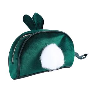 Cosmetic Bags & Cases Sweet Plush Ear Women Fur Travel Makeup Case Handbag Bag Girl Cute Make Up Organizer Toiletry PouchCosmetic CasesCosme