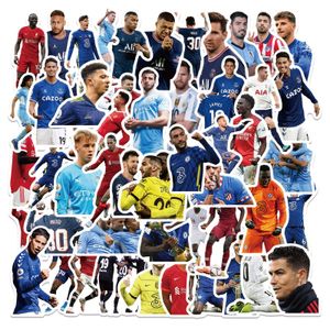 50 Adet Dünya Futbol Yıldızı Çıkartmalar Futbol Yıldızı Rakamlar Graffiti Çocuk Oyuncak Kaykay Araba Motosiklet Bisiklet Sticker