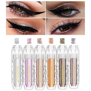 YANQINA Shimmer Diamond Shadows Bright Flash Glitter Eye Shadow Flytande Shinning Luminous Eyeshadow Kosmetika Ögonsmink