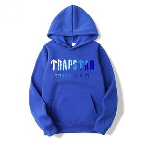 TRAPSTAR Tracksuit Brand Printed Sportswear Men 18 Colors Warm Two Pieces Set Loose Hoodie Sweatshirt Pants Set Hoodie Jogging 220607