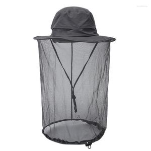 Summer Anti-Mosquito Net Hat Ochrona przeciwsłoneczna Catkin Nylon Material szerokie Grzbiet Hats Davi22