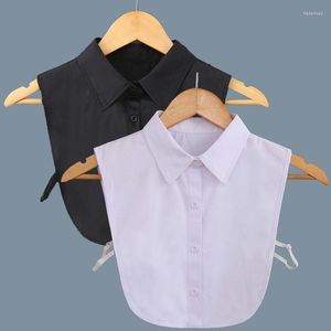 Bow slipsar formell lapel falsk krage för kvinnliga tröja blus toppar avtagbar herrskjorta avtagbar halv krage tillbehör Fred22