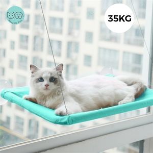 Cat Hanging Beds Comfortable Window Seat Mount Detachable Pet Hammock Mats Shelf Bed Seats For Cats Kitten Bearing 35 KG 220323