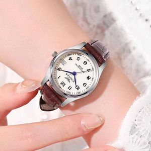 Luxury womens watches Calendar designer quartz belt middle-aged and elderly female mother birthday Christmas Mother's Day gift watch temperament digital vdsvbf