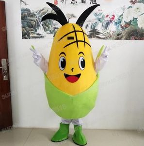 Halloween Cute Corn Mascot Costume Top Quality Cartoon Simulation Charitable activities Unisex Adults Size Christmas Birthday Party Costume Outfit