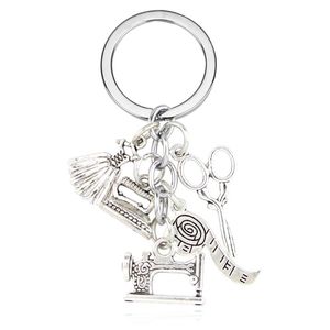 Chaveiros 2022 Moda Designer Jóias Máquina De Costura Metal Keychain Chaveiro Chaveiro Acessórios de Prata DIY Presente Aniversário Handmade