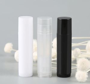 5G Cosmético Batom Vazio Batom Recipiente Garrafa DIY Preto Branco Transparente Chapstick Labelo Lipstick Balm Tubes Embalagem Sn6413