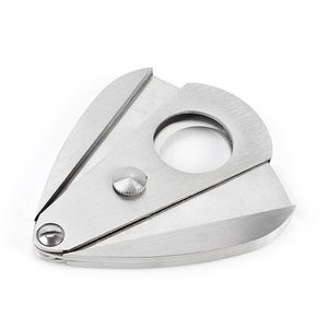 Cigar Accessories Stainless Steel Cigar Cutter Metal Cigars Scissor Guillotine Portable Cigares Cut Device Knife Father's Day Birthday Tobacco Store Gift ZL1026