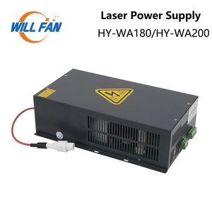 150-200W CO2 lazer tüpü ve kesme gravür makinesi için Hy-Wa Serisi 180W 200W 200W 200W CO2 Lazer Güç Kaynağı Kaynağı