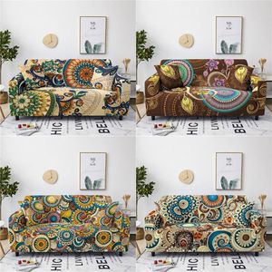 Stol täcker mandala tema anti-dirty hosta all inclusive retro stil stretch slipcover dammsäker soffa skydd rum dekorchair