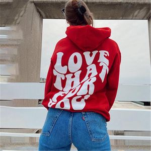 Damen Hoodies Sweatshirts Women Coats Hoodie Street Print Sweatshirt Vintage Herbst Y2K Kleidung Sweatwear Tumblr Baumwoll -Schweißjacke Ove