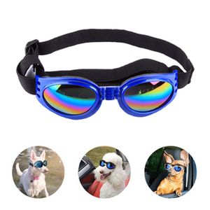 Hundskydd skyddsglasögon uv solglasögon vikbara husdjur hund glasögon medelstora hund djur glasögon djur glasögon vattentät