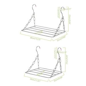 Neuer Balkon-Klappschuh-Wäscheständer-Wäscheständer aus Edelstahl für Wäsche und Unterwäsche