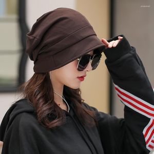 Шапок/Черепки, продавая восьмиугольные теплые модные кепки женская осень и зимняя корейская версия Простая универсальная шляпа с короткими краями Pros2