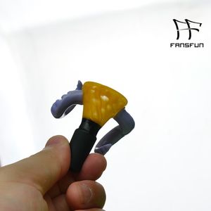 Accessori per fumatori Ciotola in vetro 14 mm maschio Porta erbe con scorpione Per bong Pipa ad acqua Narghilè Dab Rig 2012