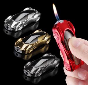 Newest Car Shape Lighter Inflatable No Gas Metal Cigar Butane Cigarette Lighters Smoking Tool Accessory Home Decorative Ornaments