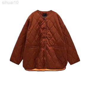 Kurtki damskie Bomber Red Wine Płaszcz Ożyw Overwear Solidne długi rękaw Top Ladies Vintage Fashion Coat Autumn Winter Jacket TRF L220730