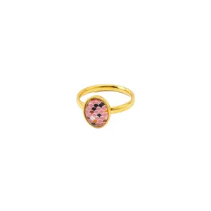 Fedi nuziali all'ingrosso colore rosa squame di pesce fidanzamento per le donne gioielli in acciaio inossidabile di lusso S 2022 prodotti matrimonio