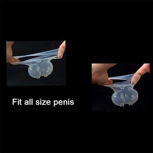 Sex toy s masager Giocattolo Massaggiatore Vibratore Pene Cazzo Gomma di silicone Prodotti maschili Forte vibrazione Ritardo Anello di eiaculazione per uomo Estensione 0GPF