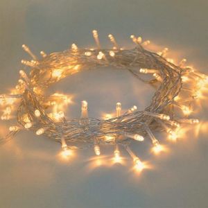 Strängar 10m 80Led String Fairy Lights Battery Operated Christmas Xmas Wedding Party Garden Home Tree Diy Decor-Warm Whiteled LEDLED LED