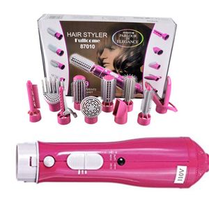 Wholesale electric curling brush iron resale online - 10 In Hair Dryer Blow Dryer Brush One Step Hot Air Sryler Comb Hairdryer Electric Curler Curling Iron Hair Straightening Brush