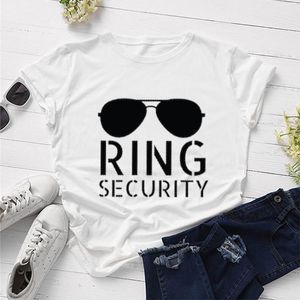 Camiseta feminina camiseta de pétala ring security flor menina t y2k camisetas gráficas estéticas harajuku toca o kawaii roupas femininas