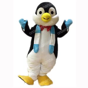 Halloween bonito pinguim mascote traje de alta qualidade personagem dos desenhos animados roupas adultos tamanho natal carnaval festa aniversário ao ar livre outfit