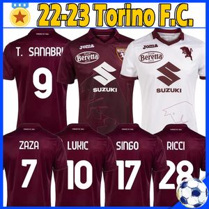 2022 Torino Maglia da Calcio Turin Soccer Jerseys Izzo Belotti Falque Nkoulou Jerseys Maillot de Football Shirt Thailand Uniforms