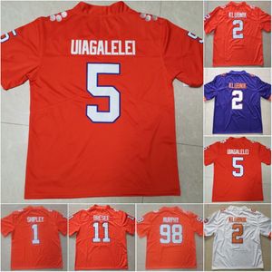 #5 D.J. Uiagalelei #1 Will Shipley College #2 Cade Klubnik #9 Travis Etienne Jr. #16 Trevor Lawrence #4 Deshaun Watson Isaiah Simmons #11 Bryan Bresee #13 Hunter Renfrow Trikots