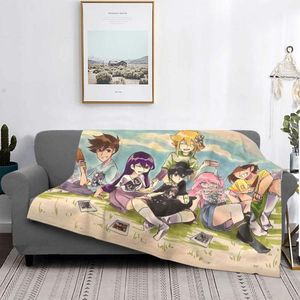 Blankets Omori Blanket Coral Fleece Plush Printed Sunny Aubrey Chibi Kel Hero Portable Warm Throw For Bedding Outdoor Quilt