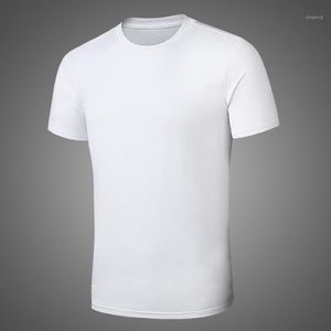 T-shirt da uomo T-shirt di Nan 2022 Cotone di seta del ghiaccio Marchio di moda Top Girocollo Fondo Camicia Elastico Slim Fit Manica corta