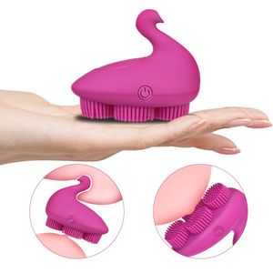 OLO giocattoli sexy per le donne Masturbatore femminile Pennello G-Spot Vibratore Stimolatore del capezzolo clitorideo Forma di cigno 10 velocità