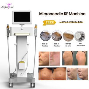 Professional microneedle rf skin resurface equipment fractional radio frequency micro needle skin tightening stretch marks acne remove machines factory supply
