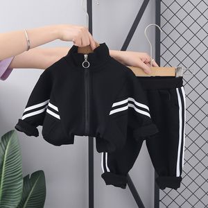Spring Baby Casual Tracksuit Children Girls Jacket Pants 2Pcs Kids Suit Cotton Infant Clothing Sport Sets Outwear