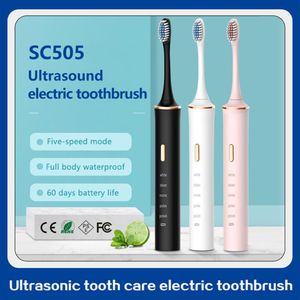 SC505 new electric toothbrush ultrasonic sound wave rotation 306 degrees clean adult children rechargeable toothbrush IPX7 waterpr304n