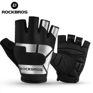 RockBros Anti Slip Cycling Gloves Shock Absorptie Ademfiets Comfortabel Mode afdrukken Outdoor Sports