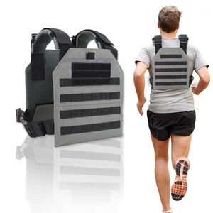 Motion Tactical Weighted Vest Justerbar Andningsbar Bärande vikter Platta för CrossFit Training Running Workout Equipment Tillbehör