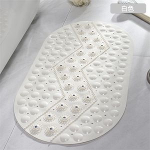 Einfache ovale Wassertropfen-Badezimmer-Rutschmatte, Bad, Schlafzimmer, Boden, Dusche, saugfähiger Teppich, PVC-Teppich 220504