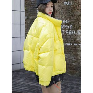 Damen Trenchcoats Mantel Koreanischer Stil Stehkragen Panel Daunen Baumwolle Leichter Reißverschluss Pufferjacke Damen Winter 2022 JackeDamen