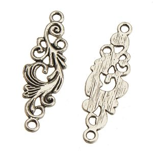 Risultati di gioielli Connettore fai da te per orecchini bracciali collane Charms Antique Silver Flow Flow Filigree Metal mm