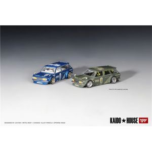 カイドウハウス x MINI GT ダットサン KAIDO 510 ワゴン LHD ダイキャストモデルカー 220630