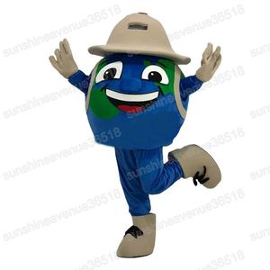 Halloween Earth Mascot Costume Cartoon Tema Personagem Carnaval Unissex Adultos Tamanho da festa de aniversário Fenche