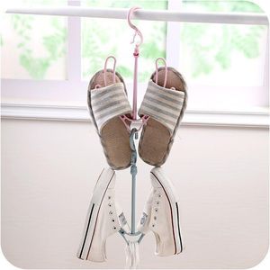 Hanging Shoe Rack Shoes Hanger Drying Racks Multifunctional Small Windproof Hooks Hangers &